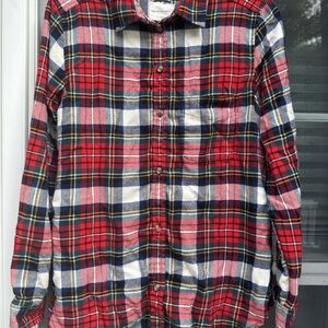 American Eagle Shirt Womens Boyfriend Flannel Ahh-Mazingly Soft Size Small